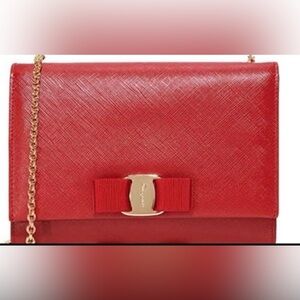 Ferragamo Red Cross Body Purse